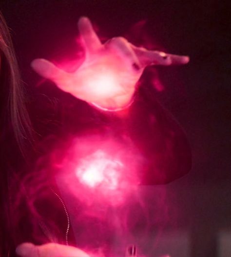 Scarlet Witch Comic Powers, Scarlet Witch Powers Pink, Hot Pink Witch Aesthetic, Pink Chaos Magic, Wanda Pink Power, Wandas Powers Pink, Wanda Maximoff Pink Powers, Wanda Powers Pink, Quirk Visuals