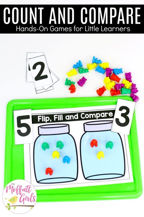 Number Activities Kindergarten, Comparing Numbers Kindergarten, Preschool Math Curriculum, Compare Numbers, Comparing Numbers, Math Centers Kindergarten, Numbers Kindergarten, Kindergarten Fun, Kindergarten Math Activities