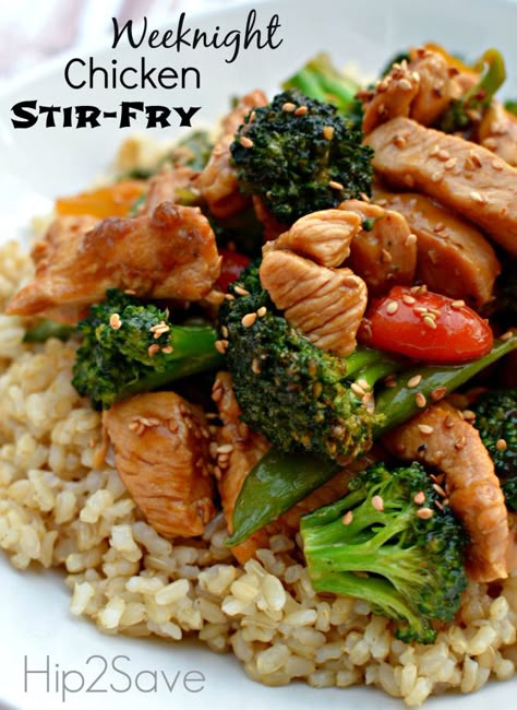 Quick easy stir fry with ingredients you probably already have Easy Chicken Stir Fry, Weeknight Chicken, Stir Fry Recipes Chicken, Chicken Stir Fry, Frugal Meals, Stir Fry Recipes, Basic Recipes, Budget Meals, Weeknight Meals