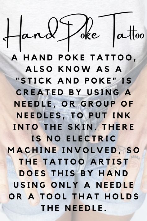 Hand Poke Tattoos Definition - tattooglee Needle Poke Tattoo, Stick And Poke Tattoo Professional, Stuck And Poke Tattoo Ideas, Stick And Poke Technique, Stick And Poke Tattoo Artist, Stick Poke, Stick Poke Tattoo, Stick N Poke Tattoo, Binder Journals