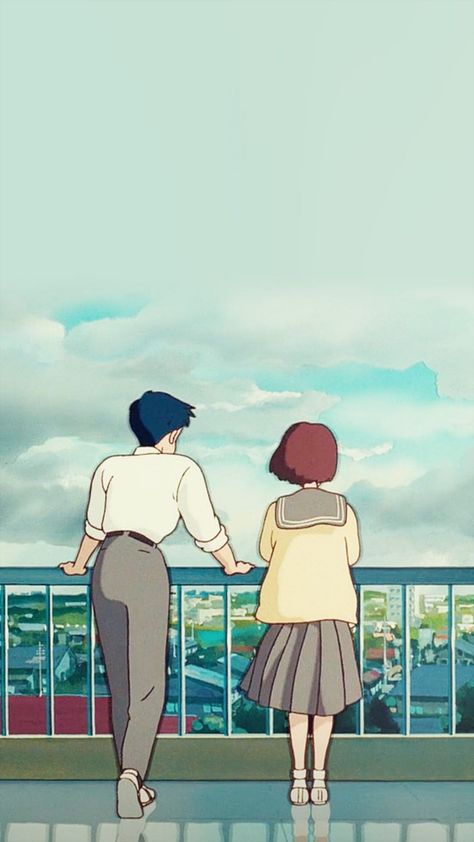 Whisper Of The Heart, 하울의 움직이는 성, Personajes Studio Ghibli, Studio Ghibli Background, Ghibli Studio, Behind Blue Eyes, Ghibli Artwork, Heart Photo, Studio Ghibli Movies