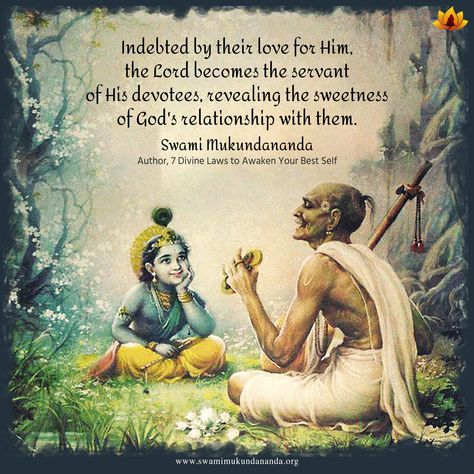 "Indebted by their love for Him, the Lord becomes the servant of His devotees, revealing the sweetness of God's relationship with them."
Swami Mukundananda, Author
7 Divine Laws to Awaken Your Best Self
#AwakenYourBestSelf #YourBestSelf #Awakening #7DivineLaws #Growth
ORDER NOW on Amazon
Access gems of wisdom, highly elevating, motivational, devotional lectures on Swami Mukundananda Hindi Videos & Hindi Quotes, Swami Mukundananda blogs, motivational Speeches & Lectures at: https://www.jkyog.org Radha Swami, Swami Mukundananda, Be Good Do Good, Motivational Quotes For Love, Krishna Mantra, Bhakti Yoga, Srila Prabhupada, Radha Krishna Quotes, Gita Quotes