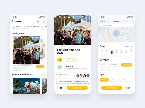 Event App Design, Event App Ui Design, Volunteer App, Social App Design, To Do App, Community App, Event App, Mobile Logo, Mobile App Design Inspiration