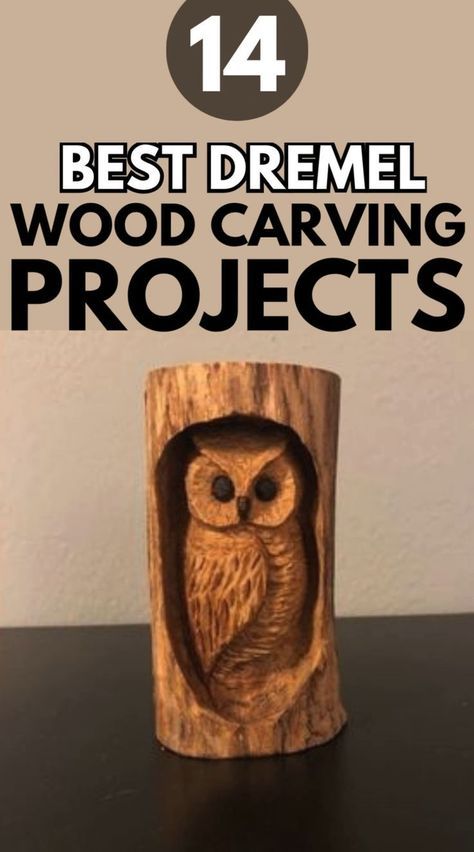 EASY DREMEL WOOD CARVING PROJECTS : The 13 projects listed below are perfect for Dremel woodworkers, whether you're an expert carver searching for your next project or are just getting started with a Dremel in hand. They will teach you how to make wood crafts with a dremel. Any of them may be transformed into a charming handcrafted present for a loved one or a brand-new addition to your house with a little adjustment. They look fantastic and really accomplish anything.#dremel #dremelcarving Gnome Projects, Wood Carving Projects, Bird Carving Patterns, Dremel Tool Projects, Beginner Wood Burning, Wood Carving Art Sculpture, Dremel Crafts, Carving Projects, Wood Craft Patterns