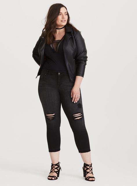 Edgy plus size outfits