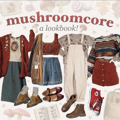 Mushroom Aesthetic, Mode Hippie, Cottagecore Outfits, Cottagecore Fashion, Zooey Deschanel, Swaggy Outfits, Hippie Outfits, Mode Inspo, Mode Vintage