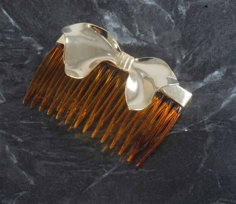 Vintage Hair Comb, Vintage Comb, Fashion 1970s, Vintage Hair Combs, Vintage Hair Accessories, Pearl Shop, Vintage Hair, Hair Combs, Hair Sticks