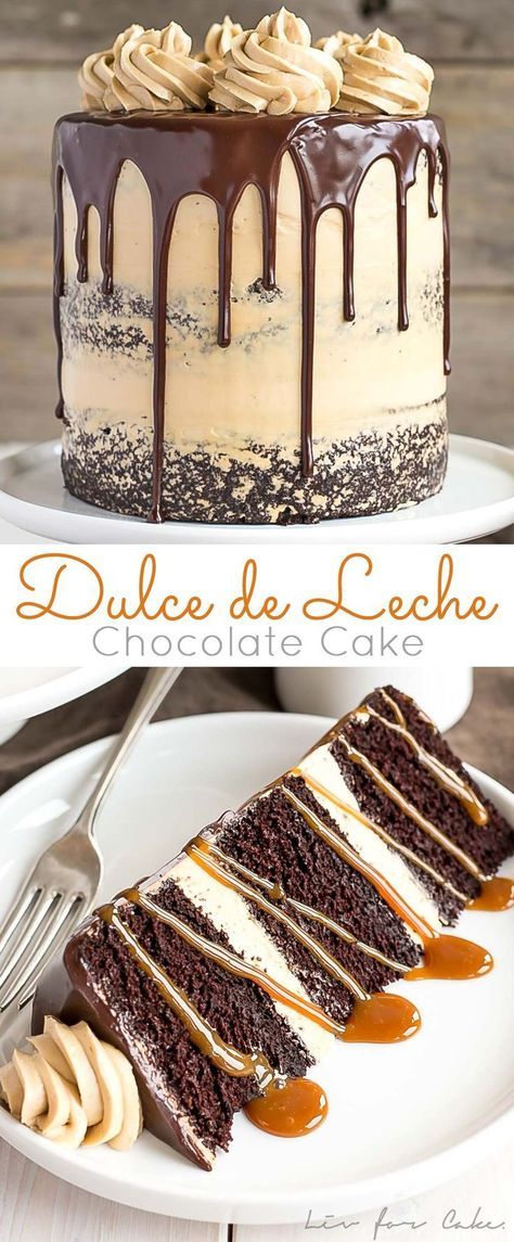 Leche Cake, Cake Pattern, Chocolate And Caramel, Yummy Desserts, Drip Cakes, Chocolate Cake Recipe, Delicious Chocolate, Decadent Desserts, Cake Inspiration