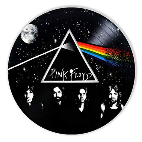 Pink Floyd Decor, Pink Floyd Cd, Pink Floyd Vinyl, Painted Vinyl Records, Record Crafts, Pink Floyd Fan, Pink Floyd Art, Vinyl Painted, Creepy Stuff