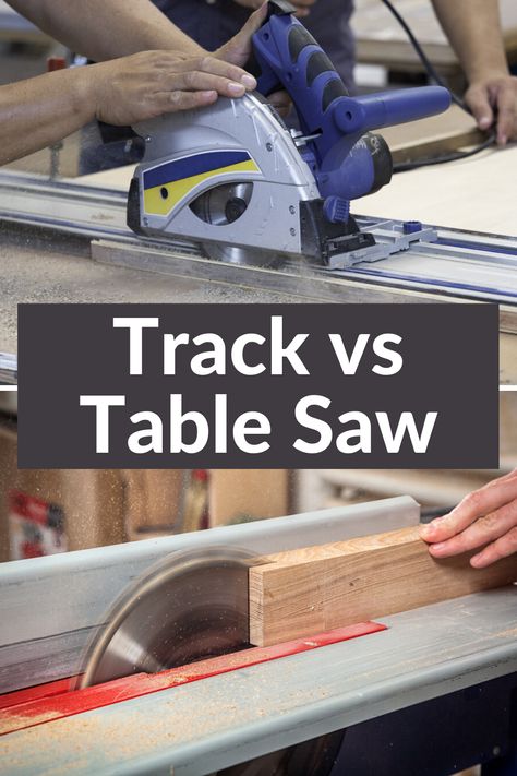 I've read a lot of track vs table saw articles but this one finally gets to the heart of the matter. No detail left unturned.  By far the best track and table saw contrast/comparison article on the web Festool Track Saw, Thrift Store Furniture Makeover Diy, Track Saw, Table Saw Workbench, Skil Saw, Diy Table Saw, Table Saws, Diy Dresser, Shop Organization