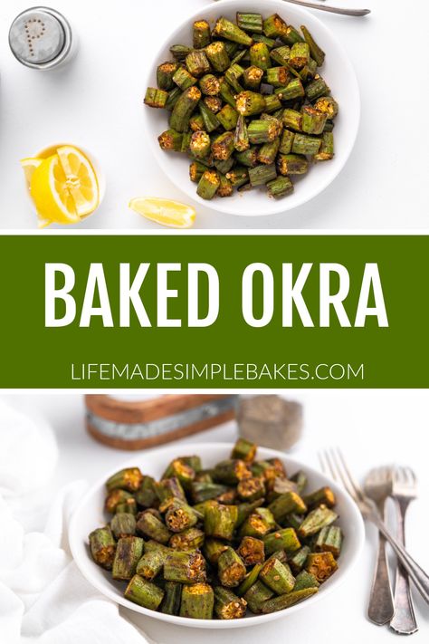 This Baked Okra recipe is a delectable dish that is easy to whip up and makes for a yummy snack or side dish! Baked Okra, Ckd Recipes, Okra Recipe, Creamy Pasta Bake, Honey Glazed Carrots, Veggie Casserole, Okra Recipes, Cooking Restaurant, Savory Appetizer