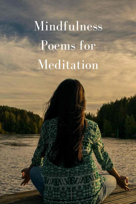 Yoga Poems Inspiration, Mindfulness Poems, Morning Meditation Quotes, Yoga Poems, Inspiring Poems, Outdoor Meditation, Meditation Quotes Mindfulness, Inspirational Readings, Meditation Inspiration