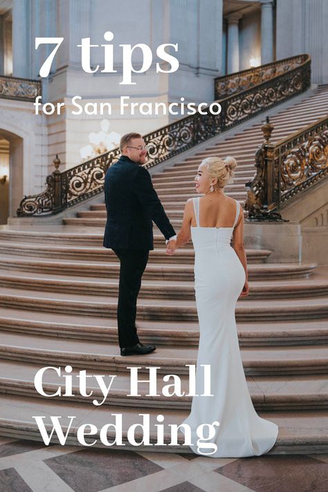 San Francisco City Hall wedding tips and posing ideas San Fran City Hall Wedding, Santa Barbara City Hall Wedding, New York Courthouse Wedding, Sf Courthouse Wedding, San Francisco City Hall Wedding Photos, Sf City Hall Engagement Photos, City Hall Wedding Dress Civil Ceremony, San Francisco Wedding City Hall, San Francisco City Hall Wedding Ceremony