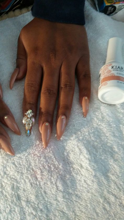 #simplypampermenailery,#kiara sky,#perfectmaychgelpolish,#mspurpleadns,  Nude gel polish/with bling Nude Gel Polish, Monroe Michigan, Nail Stylist, Kiara Sky Gel Polish, Kiara Sky, Nail Salon, Gel Polish, My Style, Nails