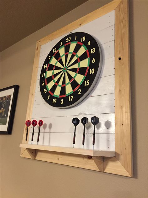 Dart board backboard Diy Dartboard Backboard, Dart Board Surround, Diy Dart Board, Dartboard Stand Diy, Dartboard Cabinet Diy, Dartboard Ideas, Outdoor Dart Board, Dartboard Backboard, Dark Stained Cabinets