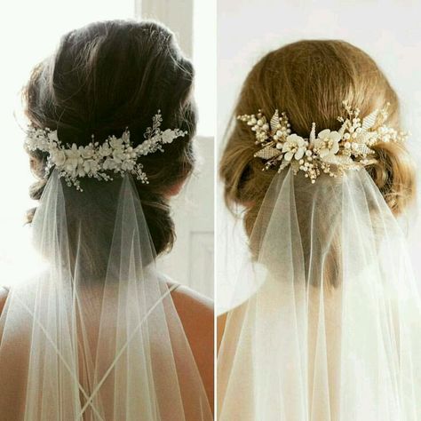 Veil Hair Down, Wedding Hairstyles Medium Length, Wedding Hairstyles With Veil, Best Wedding Hairstyles, Bohemian Hairstyles, Veil Hairstyles, Trendy Wedding Hairstyles, Wedding Hair Flowers, Hair Up Styles