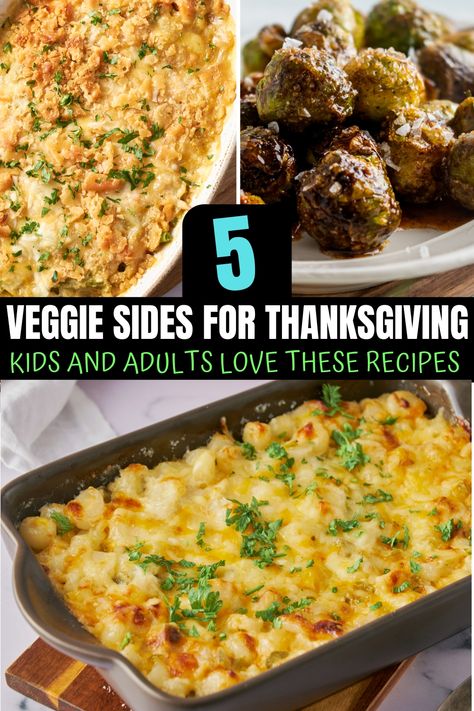 5 Veggie Side Dishes For Thanksgiving (These Are Always a Hit!) Veggie Side Dishes For A Crowd, Kid Side Dishes, Make Ahead Vegetable Sides, Hot Veggie Side Dish, Veggie Side Dishes For Thanksgiving, Lamb Breast Recipe, Thanksgiving Green Bean Recipe, Thanksgiving Vegetable Side Dishes, Side Dishes For Thanksgiving Dinner