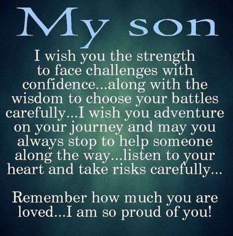 My Son Quotes, Son Quotes From Mom, Mom Birthday Quotes, Love My Son, Birthday Wishes For Son, My Children Quotes, Mothers Love Quotes, Children Quotes, Inspiration Quotes Funny