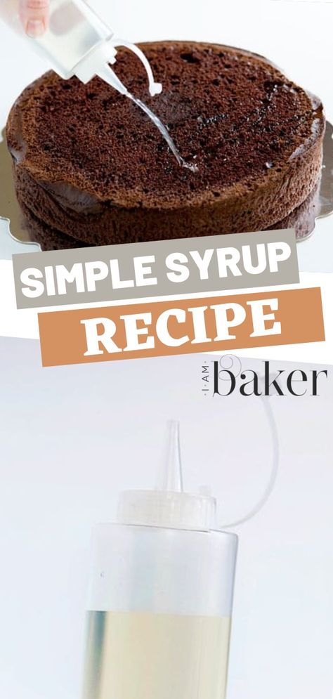 Simple Syrup For Cakes, Simple Syrup Recipe, Cakes To Make, Simple Syrup Recipes, Make Simple Syrup, Slow Cooker Desserts, Oreo Dessert, New Cake, Syrup Recipe