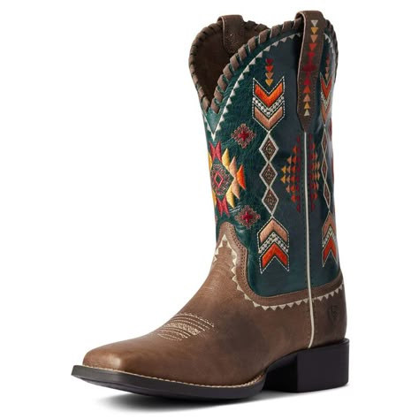 Southwestern Embroidery, Sister Necklaces, Ariat Western Boots, Cute Cowgirl Boots, Womens Cowgirl Boots, Bota Country, Western Shoes, Country Style Outfits, Dr Shoes