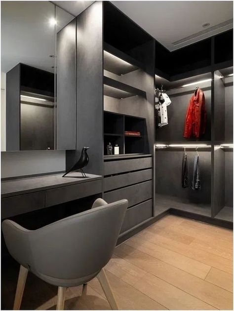 Modern Dressing Room, Dressing Room Closet, Dream Closet Design, Walk In Closet Design, Luxury Closets Design, Wardrobe Designs, Wardrobe Room, Closet Decor, Bedroom Closet Design