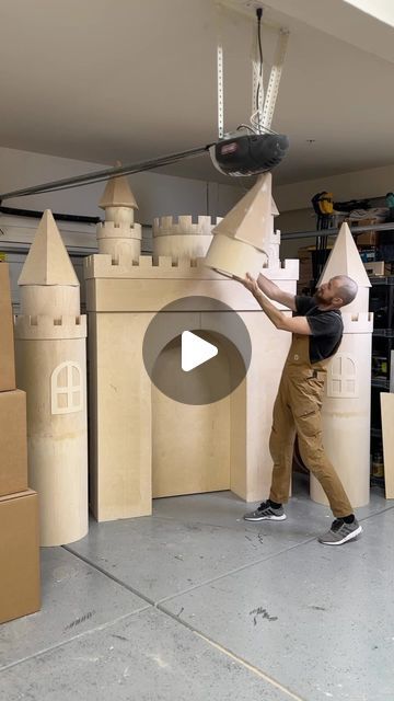 Woodshop Box Studio on Instagram: "And here is the result, a beautiful fairytale castle 🏰 collapsible And transferable, contains of eleven separate pieces 🙌   📌 to get a quote it's better to text or email as my Instagram DM is completely flooded 📌  📌 if you wonder about any tools or other things I use in my builds check the link in my bio 📌  #castle #castlebackdrop #woodcastle #diycastle #fairytail #fairy #magiccastle #bayarea #bayareaevents #sacramento #sacramentoevents #backdrop #partybackdrop #eventbackdrop #eventdesign #eventplanning #eventdecor #eventprops #partyideas #partybackdrop #partydecor #partyprops #elkgrove #roseville #vacaville #woodwork #woodworking #customwoodwork #sacramentowoodworkers #custom #woodbackdrop" Diy Castle Cardboard Backdrop, Princess Castle Decorations Party, Princess Castle Backdrop Diy, Life Size Cardboard Castle, Castle Diy Decorations, Diy Play Castle, Cardboard Castle For Kids, Wood Castle Diy, Paper Mache Castle