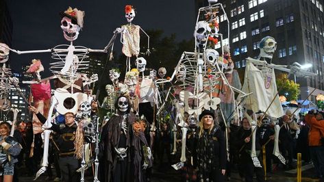 New York City's iconic Village Halloween Parade 2023 - where to view, what to wear — HELLO! Halloween In New York, Bleecker Street, 2023 Halloween, Halloween Parade, Visiting Nyc, Creative Costumes, The Big Apple, Celebrity Travel, Lower Manhattan