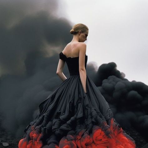 Helen Breznik on Instagram: "Lana Lava #aifashion #aiart #midjourneydesign #midjourney #ai #volcanoart #lavadress #firedress" Creative Dress, Avant Garde Fashion, Instagram Creative, May 22, Dress Designs, Dream Dress, Aesthetic Fashion, Classy Outfits, Creative Design