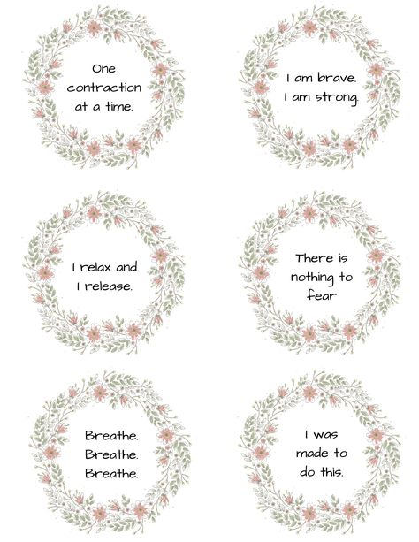 Free Printable Birth Mantras for Labor! These mantras for birth are super simple yet powerful. Learn how to use these labor mantra birth affirmations to cope with the physical stress of labor. Perfect for pregnant mamas getting ready to deliver baby! #birthaffirmations #birthmantras #freeprintablebirthmantras #pregnancy #labortips Positive Affirmation For Pregnant Woman, Pregnancy Mantras, Birth Mantras, Baby Affirmations, Birthing Affirmations, Doula Tips, Hypnobirthing Affirmations, Calm Birth, Witchy Mama