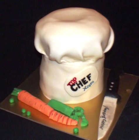 chef hat cake Stephanie-for Aidan :) Ratatouille Remy, Cake Bake Shop, Fondant Cake Tutorial, Chef Cake, Hat Cake, Custom Birthday Cakes, Sculpted Cakes, Chef Hat, Specialty Cakes