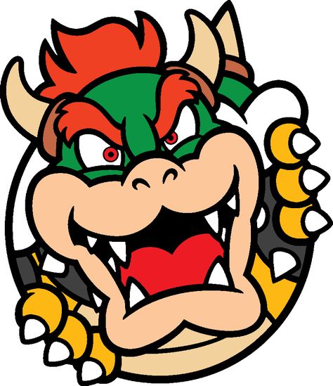 Bowser Face, Bday Drawings, 2d Artwork, Super Mario Bros Birthday Party, Characters Drawing, Character Icon, Mario Bros Birthday, Mario Bros Party, Super Mario Birthday Party