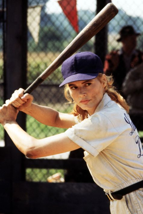 Best Summer Movies, Summer Movies, Women March, Baseball Movies, Rockford Peaches, No Crying In Baseball, A League Of Their Own, League Of Their Own, Geena Davis