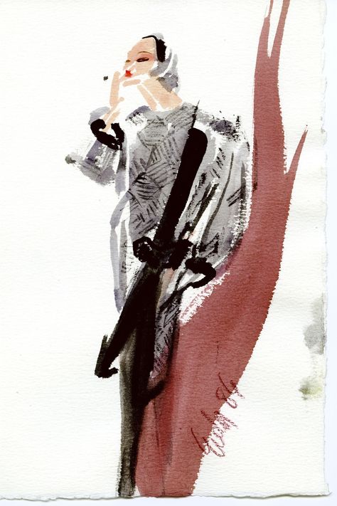 Joe Eula: Master of Twentieth Century Fashion Illustration Germany Illustration, Om Design, Paul Poiret, Fashion Illustration Vintage, Watercolor Fashion, Vogue Germany, Fashion Illustration Sketches, Illustration Fashion Design, Fashion Art Illustration