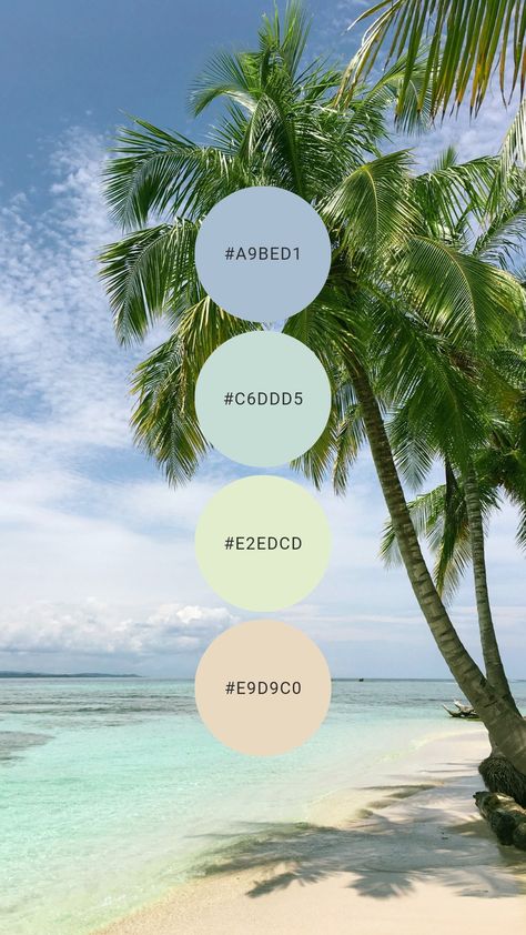 Jump into these sun-bleached tropical tints of mango, lime, turquoise, and blue. Try them in the bathroom, laundry room, kids / play room, or guest room. #colourpalette #colorpalette #colour #color #palette #pastels #chalky #tropical #light Tropical Summer Color Palette, Tropical Chic Color Palette, Tropical Pastel Color Palette, Caribbean Colour Palette, Tropical Oasis Aesthetic, Tropical Color Palette Colour Schemes, Hawaiian Color Palette, Tropical Beach Color Palette, Tropical Colour Palette