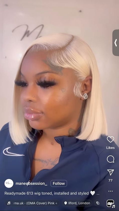 Winter Wishlist, Mirror Flicks, Makeup Morphe, Braided Hairstyles For Black Women Cornrows, Blonde Bob Wig, Frontal Wig Hairstyles, Bob Cuts, Wig Colors, Blonde Bob Hairstyles