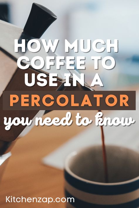 Percolator Coffee How To Make, How To Use A Percolator Coffee, Coffee Percolator, Coffee Measurements, Percolator Coffee Pot, Big Coffee, Easy Coffee Recipes, Percolator Coffee, Coffee Grinds