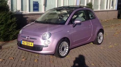 New Fiat, I Love My Friends, Pink Metallic, Pastel Colours, Best Cars, Fiat 500, Vroom Vroom, Dream Car, Car Interior