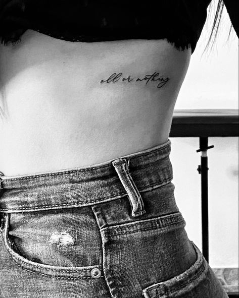 All Or Nothing Tattoo, Small Girl Tattoos, Small Girl, Girl Tattoo, All Or Nothing, Tattoo Inspo, Girl Tattoos, Tattoos, Quick Saves