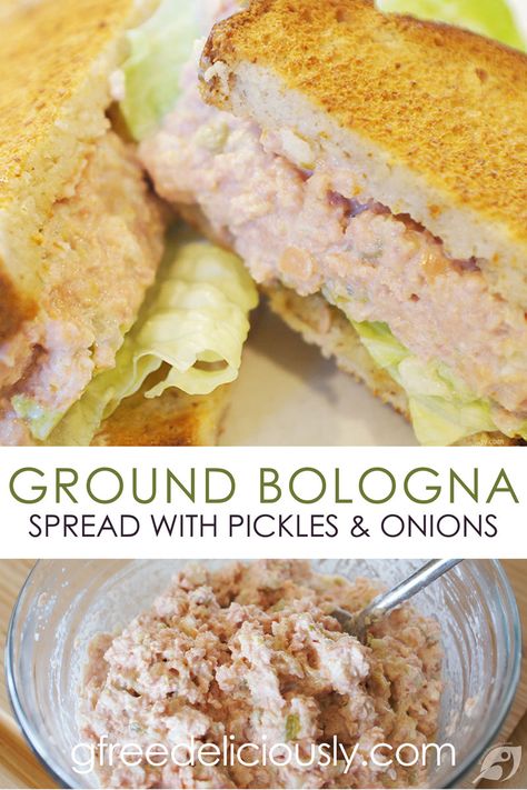 Ground Baloney, Bologna Spread Recipes, Ground Bologna Spread, Keto Bologna Recipes, Bologna Salad Sandwich Spread, Ground Bologna Sandwich Spread, Bologna Sliders, Pickled Bologna Recipe, Bologna Sandwich Spread