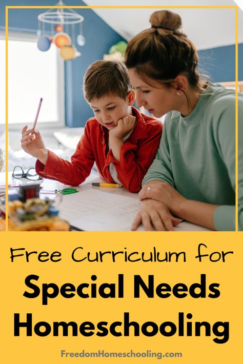 Free Curriculum for Special Needs Homeschooling Homeschooling Elementary, Remedial Reading, Life Skills Curriculum, Everyday Math, Free Homeschool Curriculum, Free Homeschool Resources, Kindergarten Curriculum, Basic Math Skills, Homeschool Kids