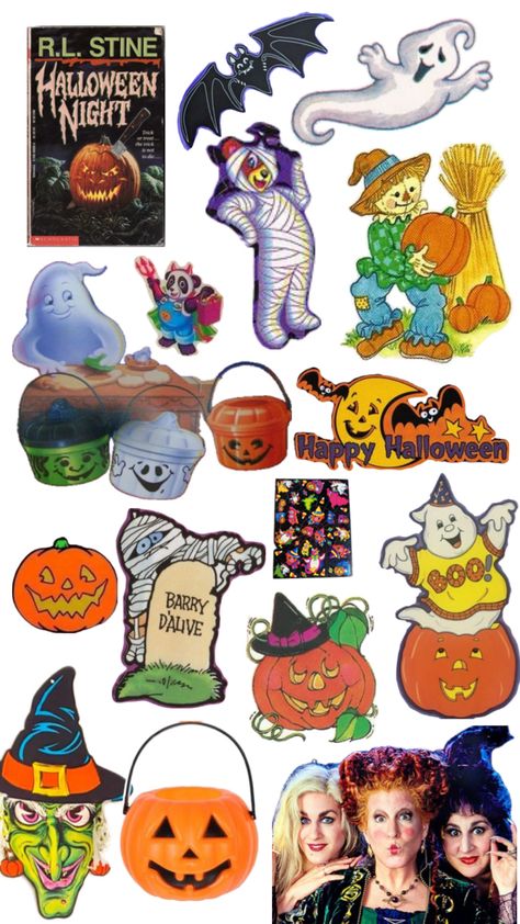 Assorted things from 90s Halloween decor 90s Halloween, Halloween Boo, Halloween Night, Halloween Decor, Trick Or Treat, Happy Halloween, Halloween Decorations, Halloween