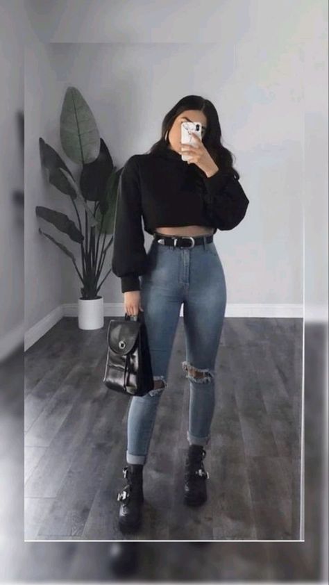 Madison Beer Outfits Casual, Best Jeans For Women, Outfit Jeans, Teenager Outfits, Best Jeans, Edgy Outfits, Teen Fashion Outfits, Winter Fashion Outfits, College Outfits