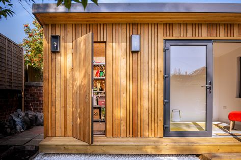 Duo Max Garden Room with store Garden Room With Shed, Garden Room With Shed Attached, Garden Room With Storage, Garden With Garden Room, Garden Room Design, Garden Room Gym, Garden Room Ideas Uk, Garden Room With Pergola, Garden House Ideas Buildings