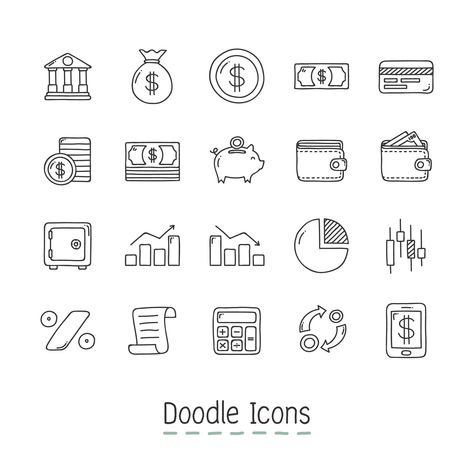 Accounting Quotes Inspiration, Model Icon, Finance Icons, Money Icons, Notebook Cover Design, Gold Card, Hand Drawn Icons, Doodle Icon, Isometric Illustration