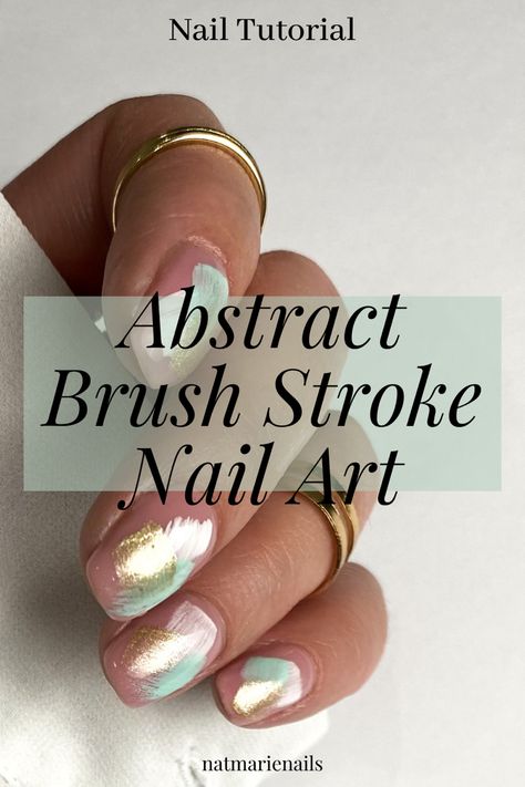 Simple nail art tutorial for this abstract nail design Nails Brush, Abstract Nails, Abstract Nail, Simple Nail Art, Abstract Nail Art, Simple Nail, Nail Brushes, Easy Nail Art, Nail Art Tutorial