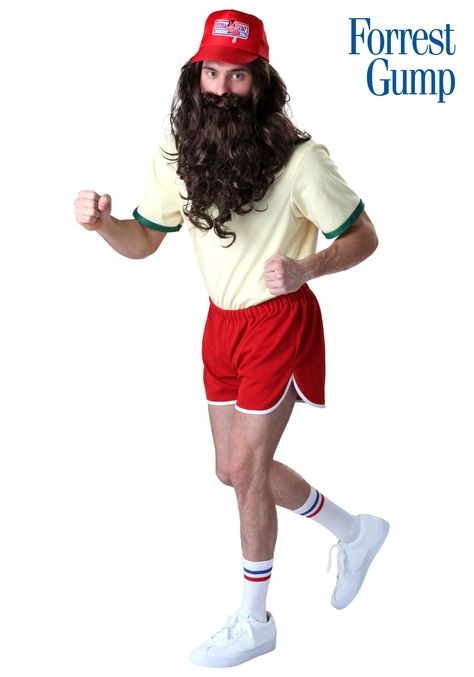 Mens Costumes - Adult Mens Halloween Costumes Forrest Gump Running Costume, Forrest Gump Halloween Costume, Forrest Gump Running, Forrest Gump Costume, Fashion Guys, Movie Character Costumes, Bubba Gump Shrimp, 90s Costume, Hallowen Costume