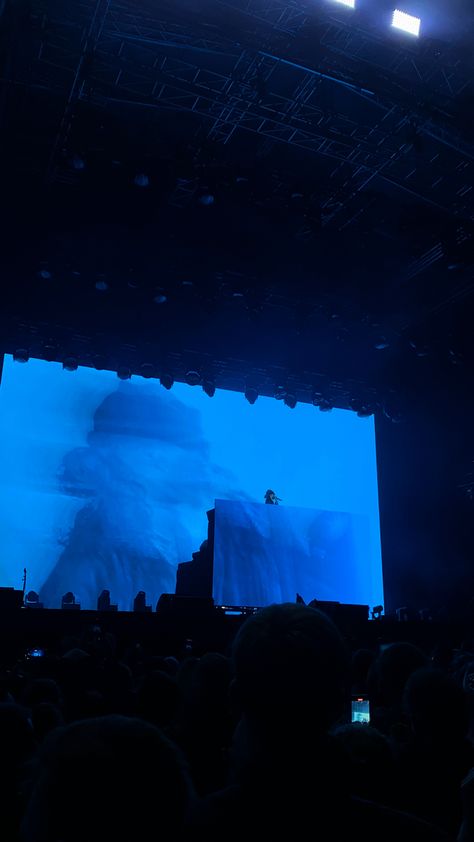 Blue Stage Background, Blue Blur Wallpaper, Metro Boomin Concert, Metro Boomin Aesthetic, Metro Boomin Wallpaper, Weekend Wallpaper, Concert Background, Background Stage, Concert Lights