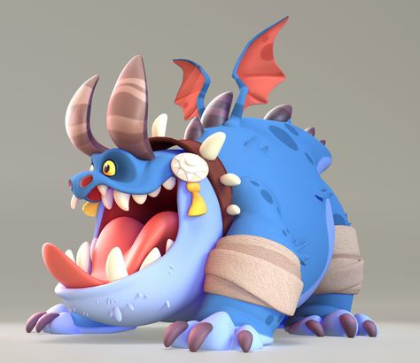 ArtStation - Dragon 3D Art, Smita Kumari Arnold Render, Dragon 3d, 3d Toys, Autodesk Maya, Digital Sculpture, Vector Art Design, Cartoon Dragon, Balloon Shop, Cartoon Monsters