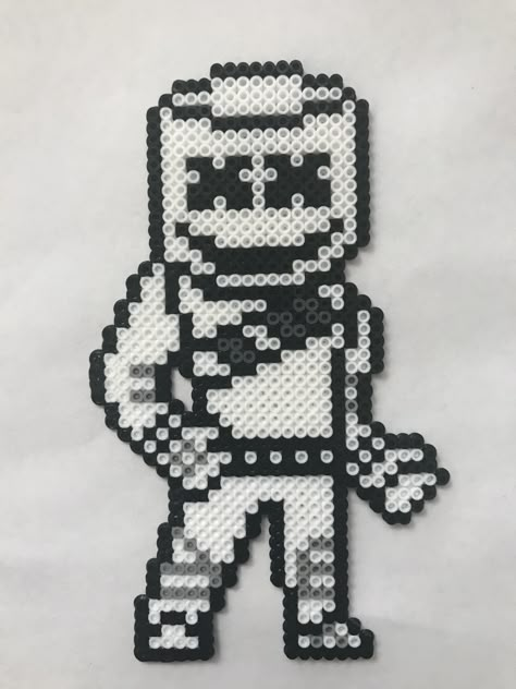 He don't need bandages Fortnite Perler Bead Patterns, Fortnite Marshmello, Image Pixel Art, Fuse Bead Patterns, Art Perle, Perler Art, Pixel Drawing, Perler Bead Templates, Motifs Perler