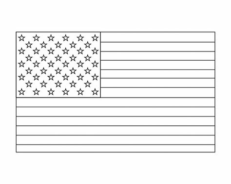 American Flag Coloring Pages - Best Coloring Pages For Kids Us Flag Drawing, Usa Flag Drawing, Us Flag For Kids, American Flag Outline, Usa Flag Coloring, American Flag Template, Usa Flag Coloring Page, Flags Colouring Pages, Flag Day Coloring Pages